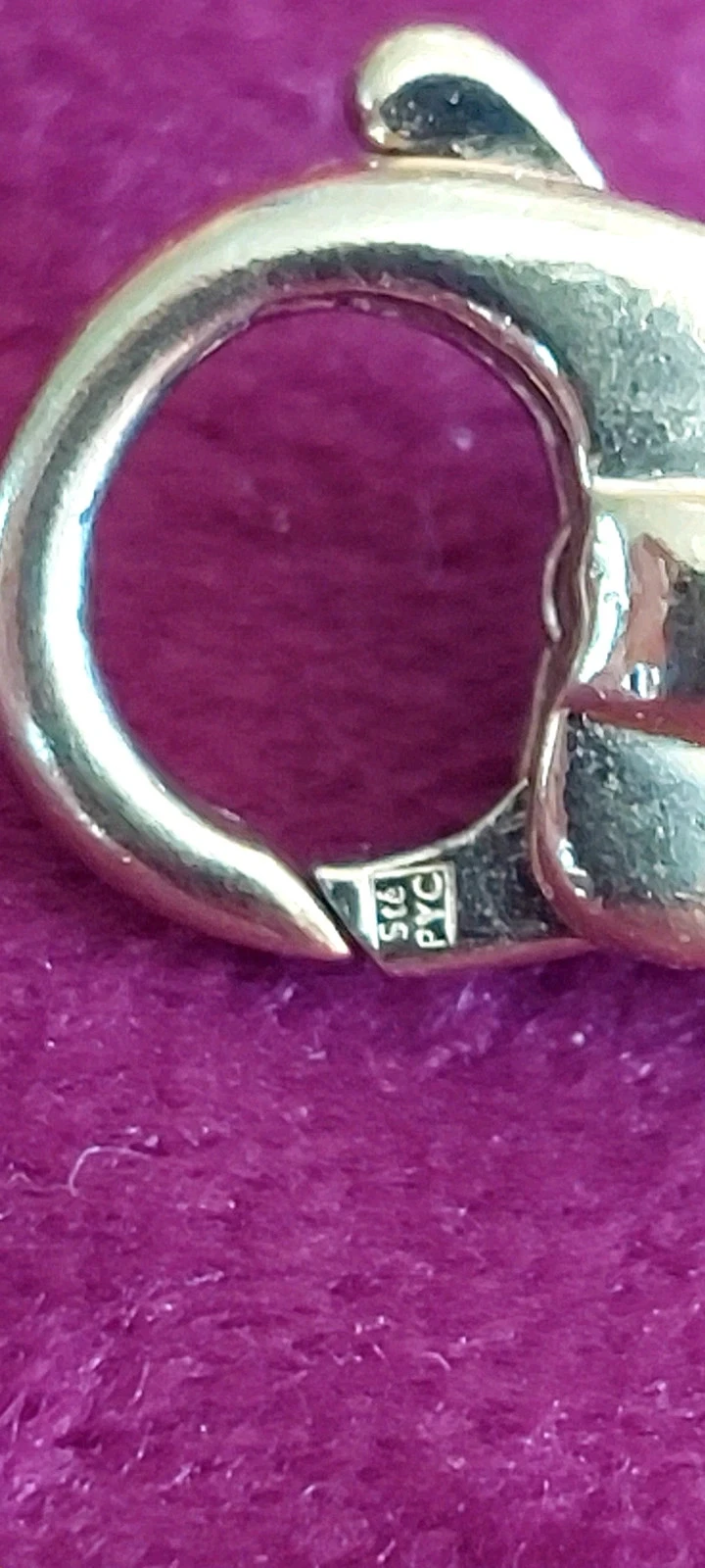 Bracelet vintage maille Jaseron – Signé Sté PYC – photo 4